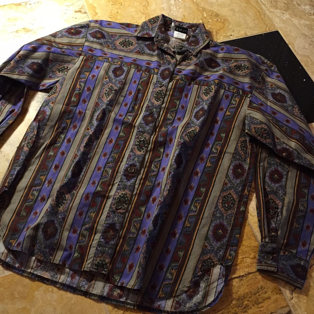 Banjo 100% cotton steel gray/tanzanite/red